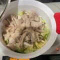 クックTGEXBO☆'s cooksnap of when they made 豚バラキャベツの無限ごま油鍋.
