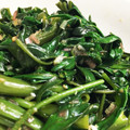 HUCHICORO's cooksnap of when they made 空芯菜とミョウガのごま和え.