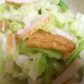 お願いひつじ's cooksnap of when they made ボイルキャベツとさつま揚げのポン酢和え.