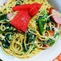 gizumolove's cooksnap of when they made 簡単明太カルボナーラ♡.