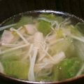 miriya♡'s cooksnap of when they made ★簡単★レタススープ！.