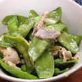 クックなみねこ's cooksnap of when they made 豚肉と絹さやのマヨマスタード炒め✩.
