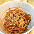 ぴんくみんと's cooksnap of when they made レンコンにんじんキンピラ。.