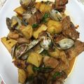 とらっとら〜。's cooksnap of when they made ポルトガルの★豚肉とあさりの炒め物★.