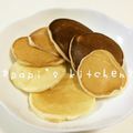 papikun's cooksnap of when they made タマゴなしHMで1枚だけパンケーキ.