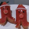 wawa3033's cooksnap of when they made ブサかわ!キャラ弁タコウインナー☆.