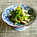 kebeibiko's cooksnap of when they made すし酢で♪ゴーヤーとちくわの和え物.