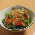 もんしゅしゅ's cooksnap of when they made ほうれん草のおひたし♪梅干し梅肉鰹節あえ.