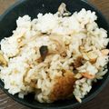 ベビーるぅ's cooksnap of when they made 鮭・しめじ・油揚げの炊き込みご飯.