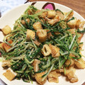 クックCSNFQI☆'s cooksnap of when they made 焼き油揚げと水菜の和え物.