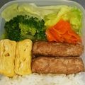 hd104's cooksnap of when they made お弁当に☆ひき肉のそのまんま焼き.