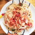 salcky's cooksnap of when they made トマト缶とツナの冷製パスタ.