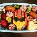 桃えもん's cooksnap of when they made 幼稚園キャラ弁☆ジュウオウイーグル.