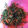 champ_huu's cooksnap of when they made 豆苗とにんじんのカラフルなナムル♪.
