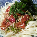 CoffeeCoco's cooksnap of when they made 生のオクラdeとまとろ☆冷やしうどん.