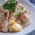 oBsession's cooksnap of when they made ✿チキンと卵のそうめんチャンプルー✿.