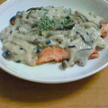 さとみに's cooksnap of when they made ◎鮭のきのこクリームソース.