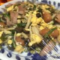 yukamyao's cooksnap of when they made ウインナー玉子炒め.