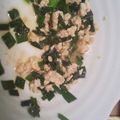 ユーザ's cooksnap of when they made 簡単！鶏挽肉とニラの味噌炒め丼.