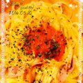 シグレ＋'s cooksnap of when they made 簡単明太カルボナーラ♡.