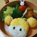 きのこママ☆'s cooksnap of when they made こえだちゃん カンタン おにぎり弁当.