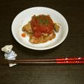 ぼたぼた's cooksnap of when they made 揚げ焼き豚肉トマトソースがけ.