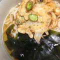 ちゃぎー's cooksnap of when they made 簡単 天ぷらワカメうどん.