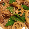 Petitmaru's cooksnap of when they made 蓮根と牛肉のオイスターソース炒め.
