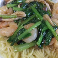 ケム's cooksnap of when they made ★のおかずだ！小松菜とぷりエビの焼きソバ.