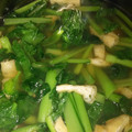 ☆あんみつ☆'s cooksnap of when they made あと一品☆簡単☆小松菜と油揚げの煮びたし.