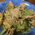 agire's cooksnap of when they made 豚バラ肉とキャベツの味噌蒸し焼き.