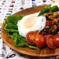 にこにこハルヒコ's cooksnap of when they made ガパオご飯（タイ風バジル炒めご飯）.