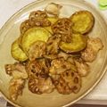千ェッコリ's cooksnap of when they made さつまいもとレンコンの甘辛炒め.