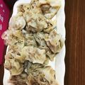 あやちぶ's cooksnap of when they made ♡餃子の皮で肉焼売♡.