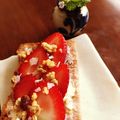 pikonene's cooksnap of when they made フルグラクリチ♡スティックオープンサンド.