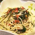 jununu's cooksnap of when they made 簡単!!トマトとこしあぶらのパスタ.
