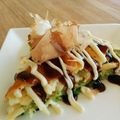 ＊ちいさなしま＊'s cooksnap of when they made もちもち♪うどん入りお好み焼き.