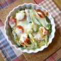sumirenore's cooksnap of when they made アスパラとプチトマトのマヨチーズ焼き.