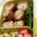 むくし♪'s cooksnap of when they made 簡単肉巻きおにぎり.