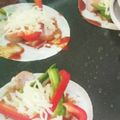 にわとりホリデー's cooksnap of when they made クリスマス☆餃子の皮♪ピザ☆.