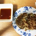 雨上がりに咲く花's cooksnap of when they made 納豆玉ねぎご飯のおやき　カラシポン酢で.