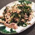KATE SPADE's cooksnap of when they made こしあぶらと豚バラの味噌炒め.