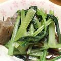 saaya26's cooksnap of when they made 小松菜とコンニャクの塩昆布炒め.