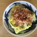 書セラピスト流香's cooksnap of when they made 白菜のおひたし　梅肉 和食.