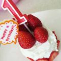 まいち♬'s cooksnap of when they made 1歳のバースデーケーキ.