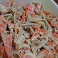 むらっち★'s cooksnap of when they made ばりうま♪鶏ササミのゴボウサラダ.