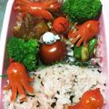 あんどうゆう子's cooksnap of when they made お弁当☆たこさんウインナー.