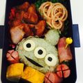 shizuka♡'s cooksnap of when they made 簡単♪リトルグリーンメン♪キャラ弁.