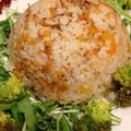 にゃふちゃん's cooksnap of when they made 炊飯器で！にんにく香る♡桜海老ピラフ.