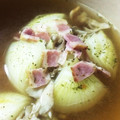 G☆2's cooksnap of when they made 新たまねぎのまるごとスープ.